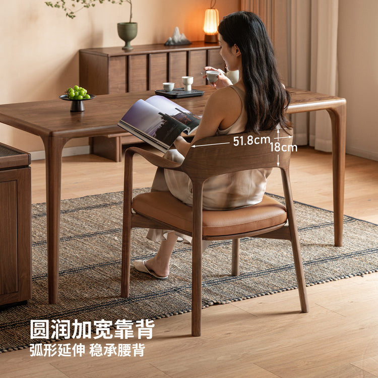 实木书椅新中式书房扶手椅茶椅书桌椅软包靠背椅餐椅