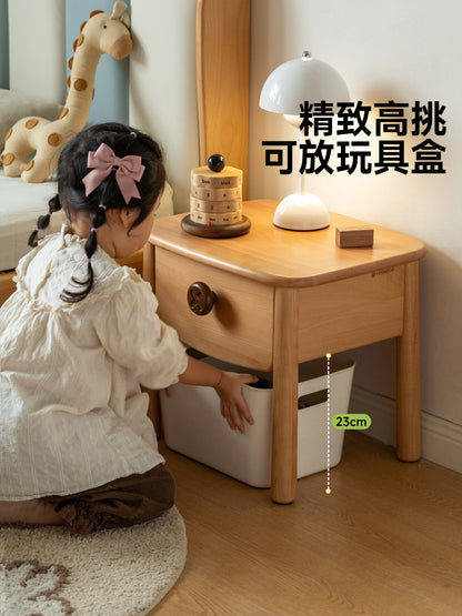 实木儿童床头柜男孩女孩小型床边储物柜子卧室收纳柜