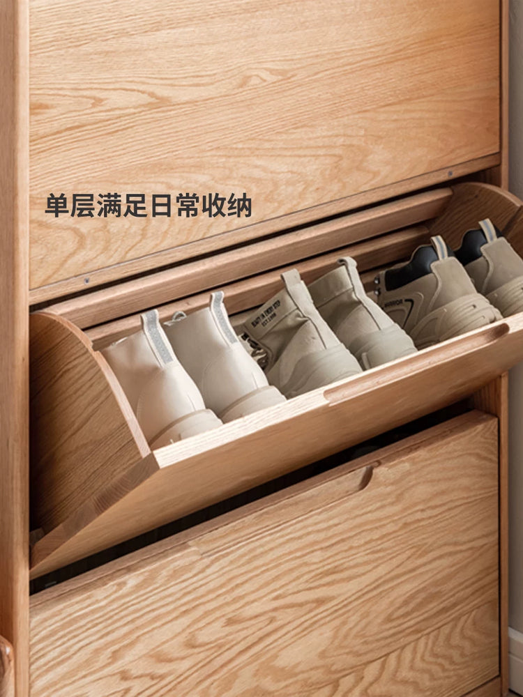 实木超薄翻斗鞋柜门口入户玄关柜客厅阳台收纳储物柜