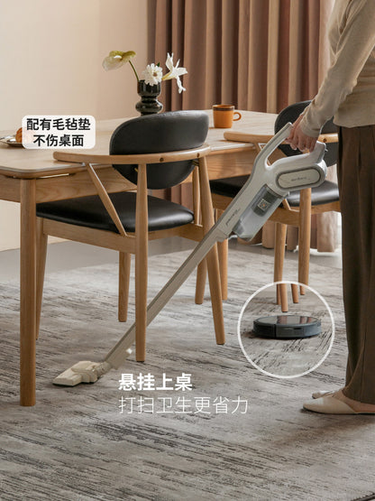 实木餐椅白蜡木休闲靠背椅餐厅扶手椅简约吃饭椅子