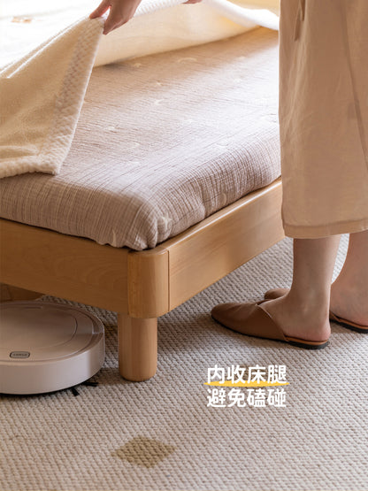 现代简约儿童床男孩女孩单人床青少年实木床卧室小床