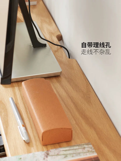 实木台电脑显示器增高架桌面收纳垫高底座原木置物架