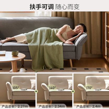 布艺沙发床简易客厅两用多功能折叠床北欧小户型三人沙发
