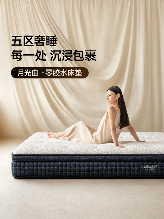 0胶水床垫分区独立弹簧厚垫特拉蕾乳胶垫记忆棉垫月光曲