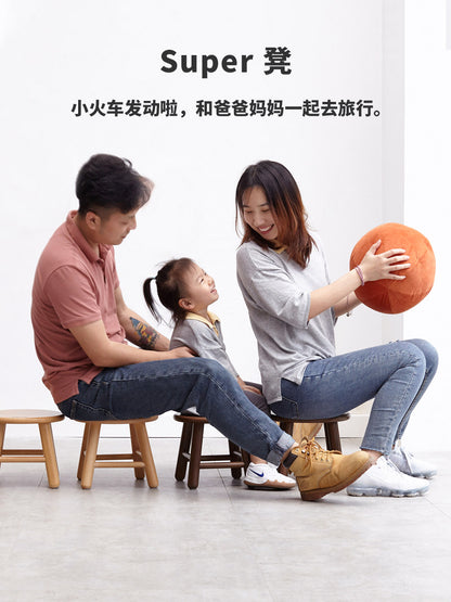 纪念品小凳子北欧橡木客厅圆凳现代简约时尚创意板凳
