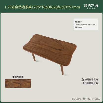 全实木茶桌客厅自然边茶台原木整板茶水桌茶几洽谈桌