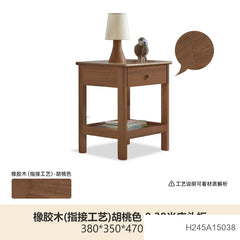 实木床头柜现代简约橡木灯桌柜北欧卧室储物柜原木收纳柜