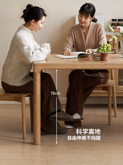 实木餐桌日式饭桌现代简约原木大板桌子设计师家具