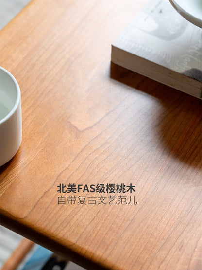 全实木沙发边几客厅樱桃木小茶几置物边柜卧室小型床头柜