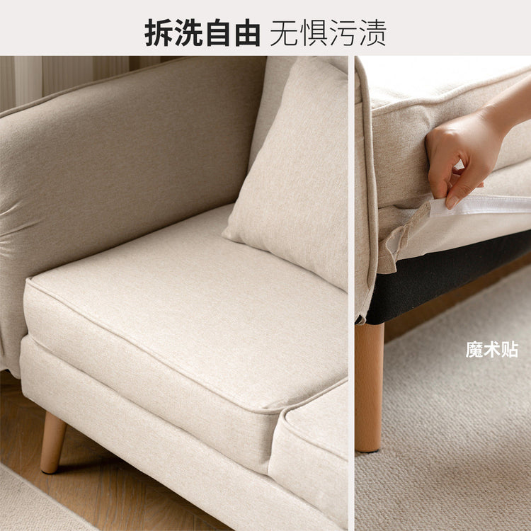 布艺沙发床简易客厅两用多功能折叠床北欧小户型三人沙发