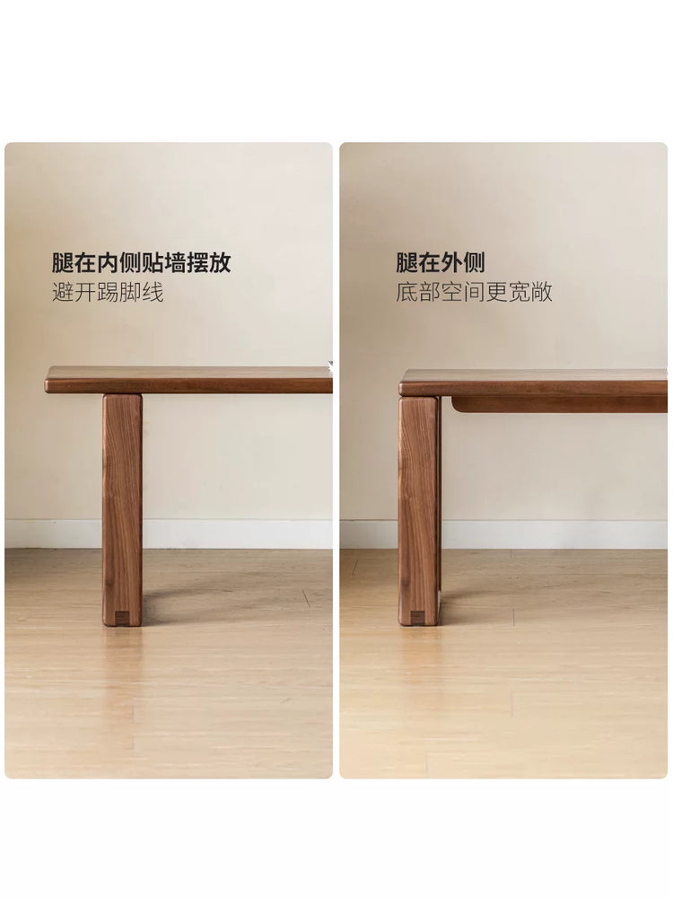 实木长条凳餐厅黑胡桃木餐凳板凳床尾凳简约长凳凳子